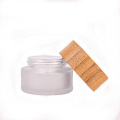 20g Refillable Cosmetic Container with Wood Screw Cap Makeup Jar